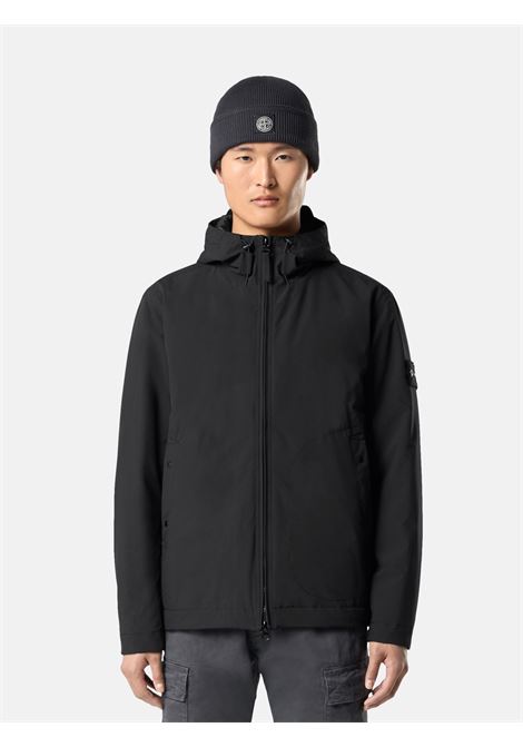 giacca short parka uomo nera STONE ISLAND | K2S15 4100086 S0A27V0029